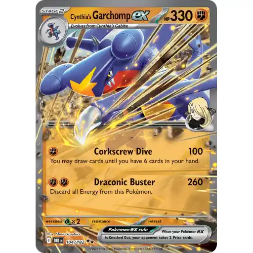 Destined Rivals - 104/182 - Cynthia's Garchomp ex