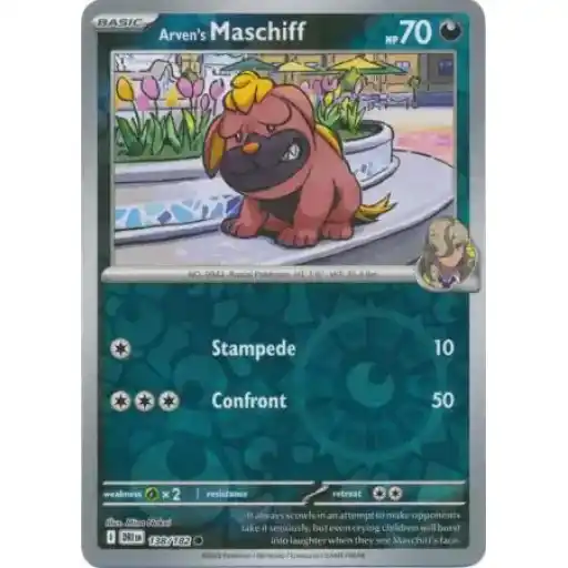 Destined Rivals - 138/182 - Arven's Maschiff - Reverse Holo
