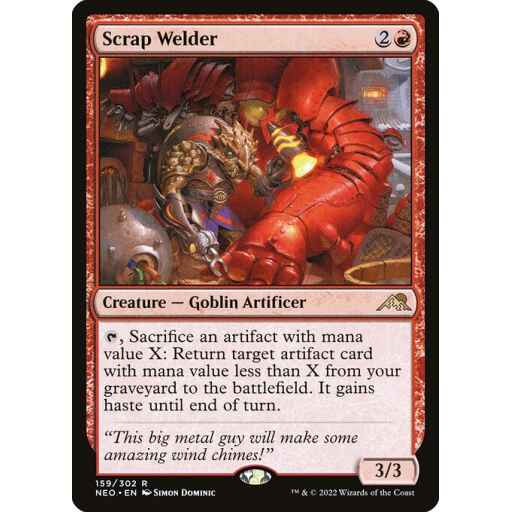 Kamigawa: Neon Dynasty - 159 - Scrap Welder - Rare - R - Non-foil
