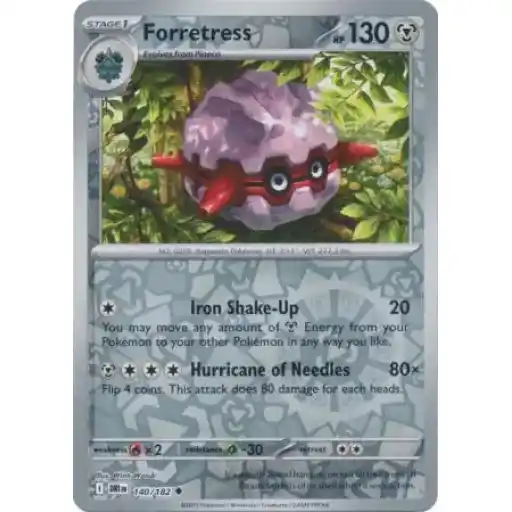Destined Rivals - 140/182 - Forretress - Reverse Holo