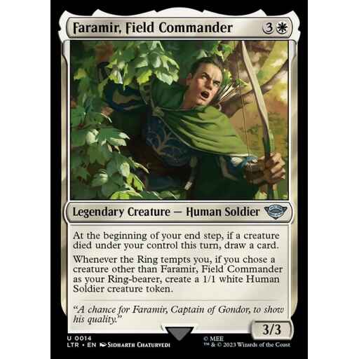 The Lord of the Rings: Tales of Middle-earth - 14 - Faramir, Field Commander - Uncommon - W - Non-foil