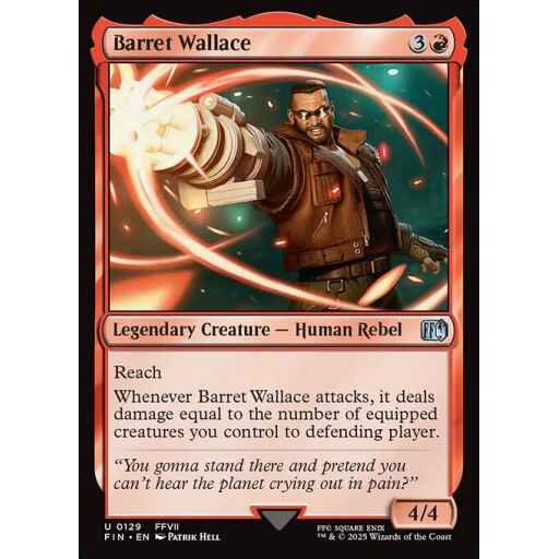 Final Fantasy - 129 - Barret Wallace - Uncommon - R - Non-foil