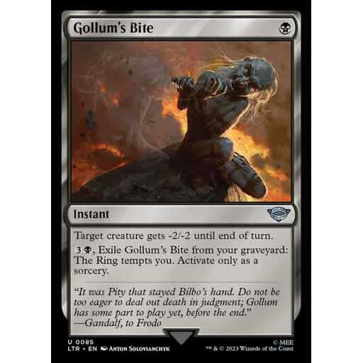 The Lord of the Rings: Tales of Middle-earth - 85 - Gollum's Bite - Uncommon - B - Non-foil