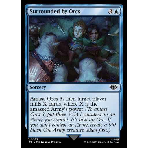 The Lord of the Rings: Tales of Middle-earth - 73 - Surrounded by Orcs - Common - U - Non-foil