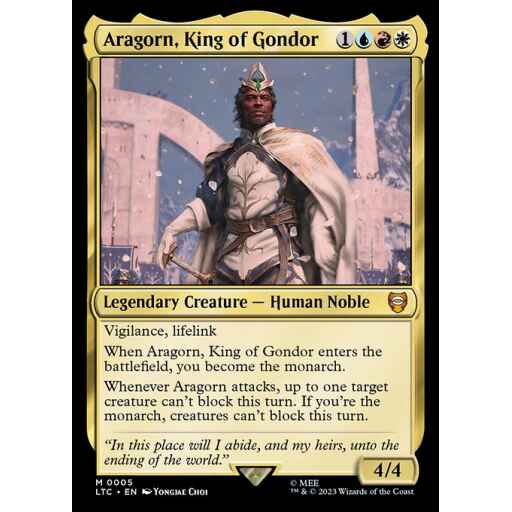 Tales of Middle-earth Commander - 5 - Aragorn, King of Gondor - Mythic - Multi - Non-foil