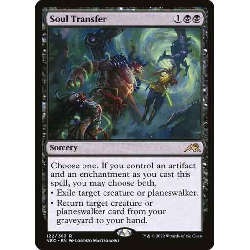 Kamigawa: Neon Dynasty - 122 - Soul Transfer - Rare - B - Non-foil