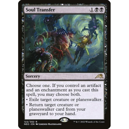 Kamigawa: Neon Dynasty - 122 - Soul Transfer - Rare - B - Non-foil