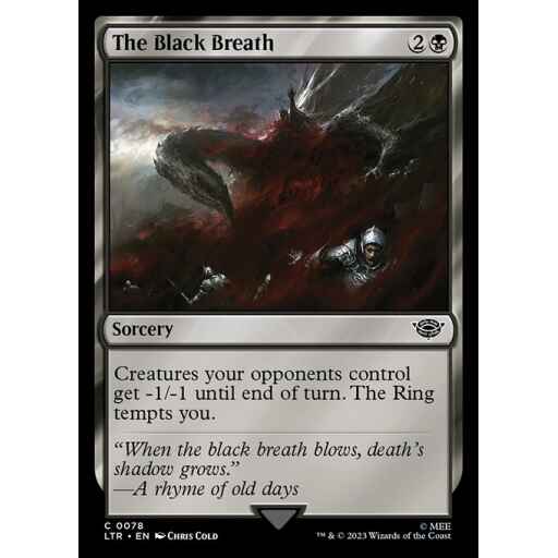 The Lord of the Rings: Tales of Middle-earth - 78 - The Black Breath - Common - B - Non-foil