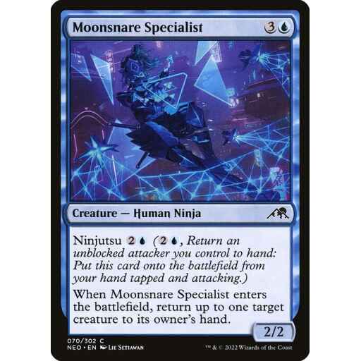 Kamigawa: Neon Dynasty - 70 - Moonsnare Specialist - Common - U - Foil