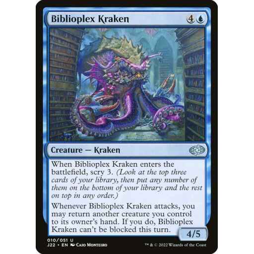 Jumpstart 2022 - 10 - Biblioplex Kraken - Uncommon - U - Non-foil