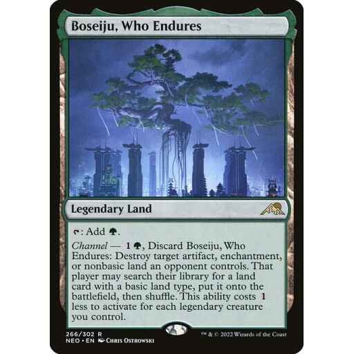 Kamigawa: Neon Dynasty - 266 - Boseiju, Who Endures - Rare - C - Foil