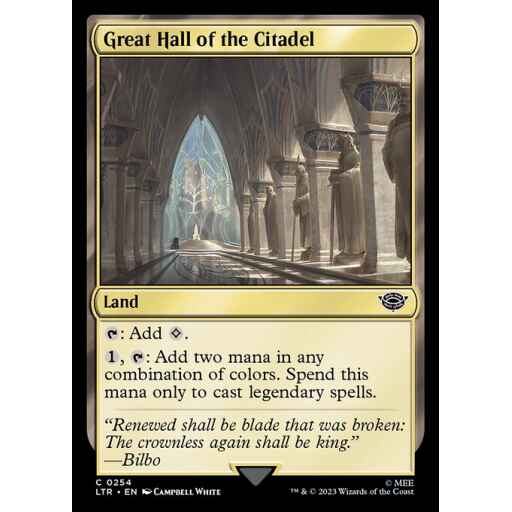 The Lord of the Rings: Tales of Middle-earth - 254 - Great Hall of the Citadel - Common - C - Non-foil