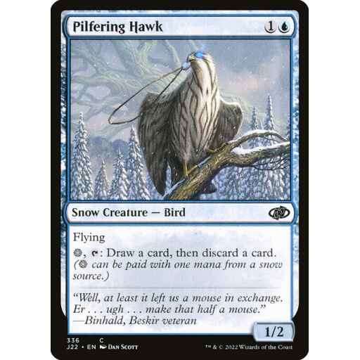 Jumpstart 2022 - 336 - Pilfering Hawk - Common - U - Non-foil