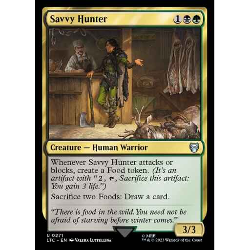 Tales of Middle-earth Commander - 271 - Savvy Hunter - Uncommon - BG - Non-foil