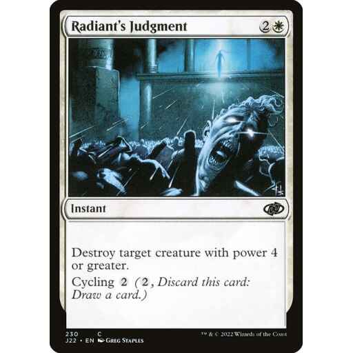 Jumpstart 2022 - 230 - Radiant's Judgment - Common - W - Non-foil
