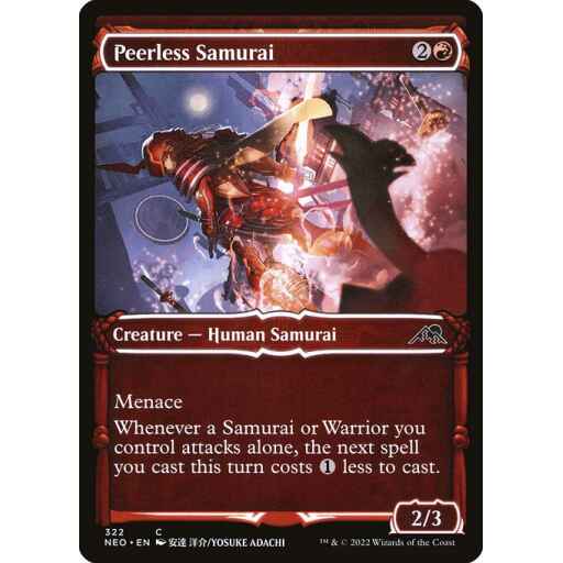 Kamigawa: Neon Dynasty - 322 - Peerless Samurai - Common - R - Foil