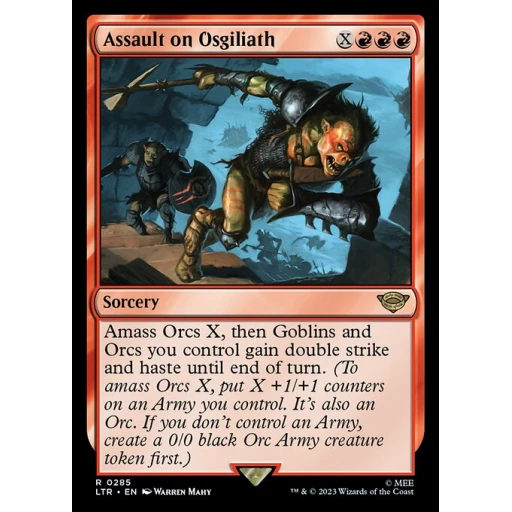 The Lord of the Rings: Tales of Middle-earth - 285 - Assault on Osgiliath - Rare - R - Non-foil