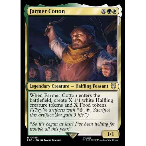 Tales of Middle-earth Commander - 55 - Farmer Cotton - Rare - WG - Non-foil