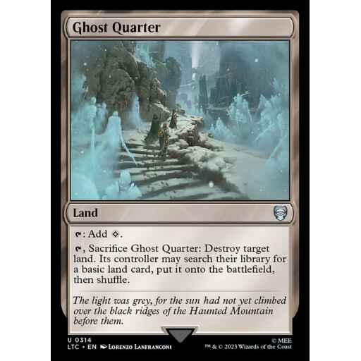 Tales of Middle-earth Commander - 314 - Ghost Quarter - Uncommon - C - Non-foil
