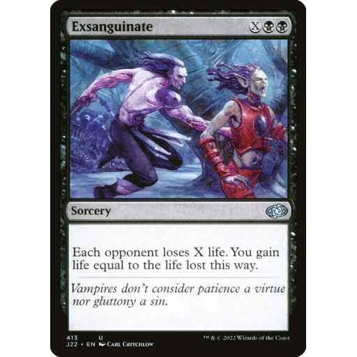 Jumpstart 2022 - 413 - Exsanguinate - Uncommon - B - Non-foil