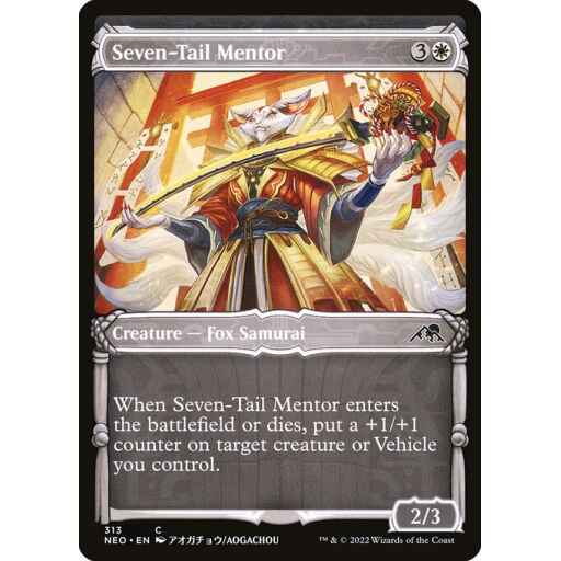 Kamigawa: Neon Dynasty - 313 - Seven-Tail Mentor - Common - W - Non-foil
