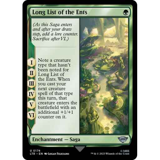 The Lord of the Rings: Tales of Middle-earth - 174 - Long List of the Ents - Uncommon - G - Foil