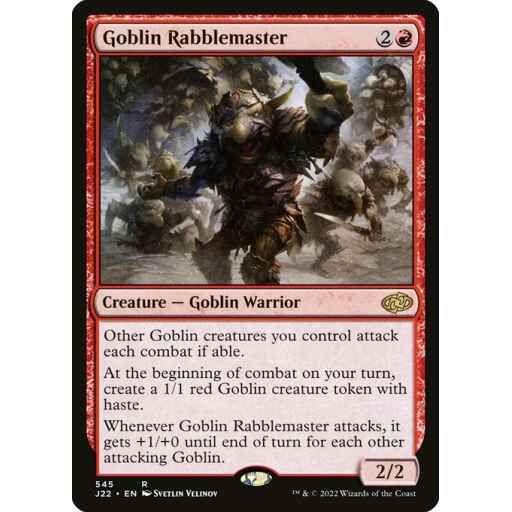 Jumpstart 2022 - 545 - Goblin Rabblemaster - Rare - R - Non-foil