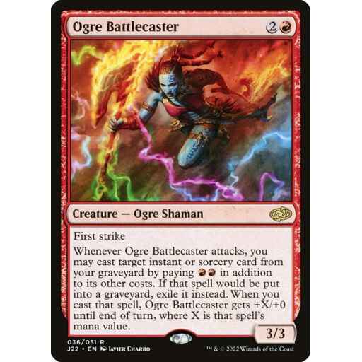 Jumpstart 2022 - 36 - Ogre Battlecaster - Rare - R - Non-foil