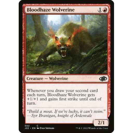 Jumpstart 2022 - 502 - Bloodhaze Wolverine - Common - R - Non-foil