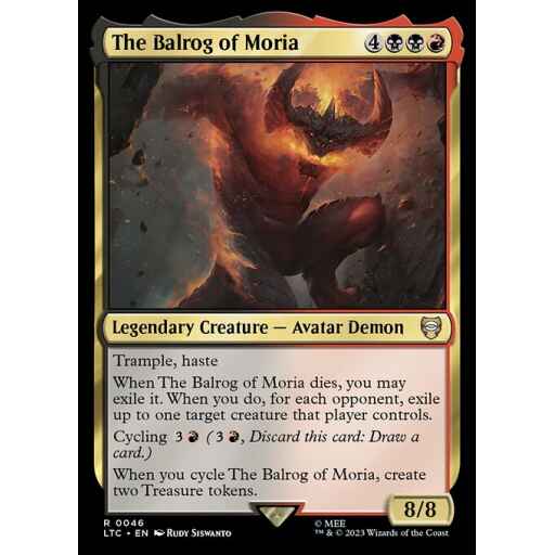 Tales of Middle-earth Commander - 46 - The Balrog of Moria - Rare - BR - Non-foil