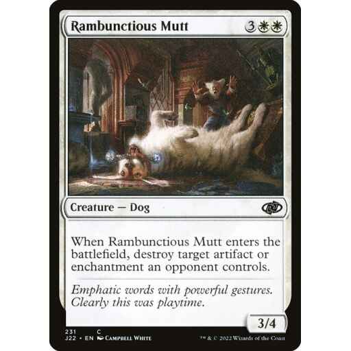 Jumpstart 2022 - 231 - Rambunctious Mutt - Common - W - Non-foil