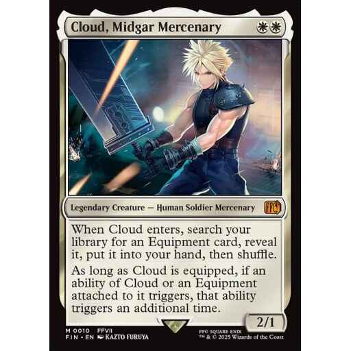Final Fantasy - 10 - Cloud, Midgar Mercenary - Mythic - W - Non-foil