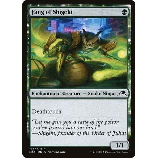 Kamigawa: Neon Dynasty - 183 - Fang of Shigeki - Common - G - Non-foil