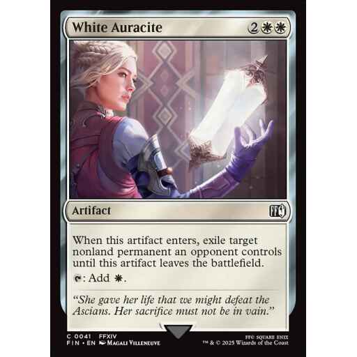 Final Fantasy - 41 - White Auracite - Common - W - Foil