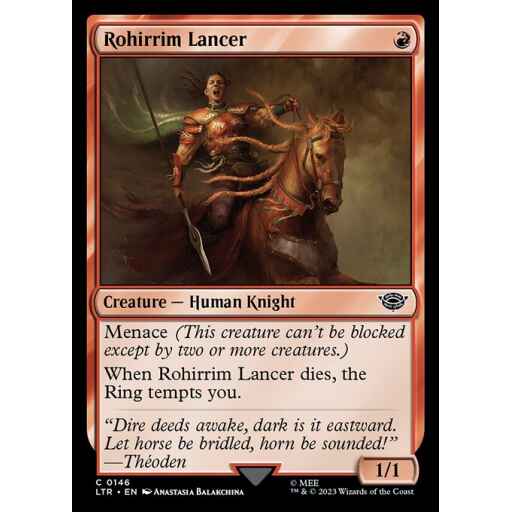 The Lord of the Rings: Tales of Middle-earth - 146 - Rohirrim Lancer - Common - R - Non-foil