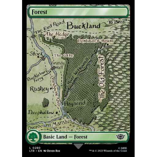 The Lord of the Rings: Tales of Middle-earth - 280 - Forest - Common - C - Non-foil