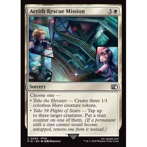 Final Fantasy - 5 - Aerith Rescue Mission - Common - W - Foil
