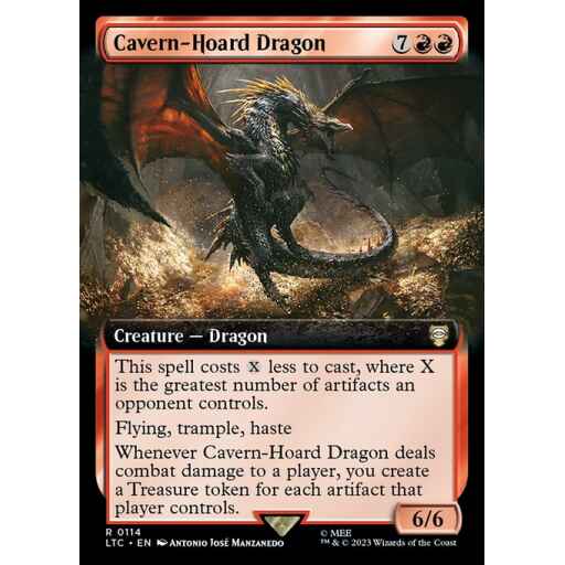 Tales of Middle-earth Commander - 114 - Cavern-Hoard Dragon - Rare - R - Non-foil