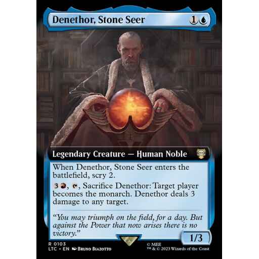 Tales of Middle-earth Commander - 103 - Denethor, Stone Seer - Rare - U - Non-foil