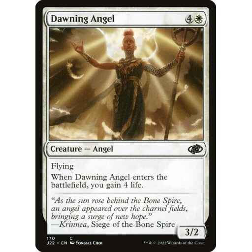 Jumpstart 2022 - 170 - Dawning Angel - Common - W - Non-foil