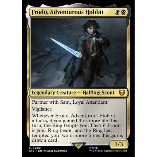 Tales of Middle-earth Commander - 2 - Frodo, Adventurous Hobbit - Mythic - WB - Foil