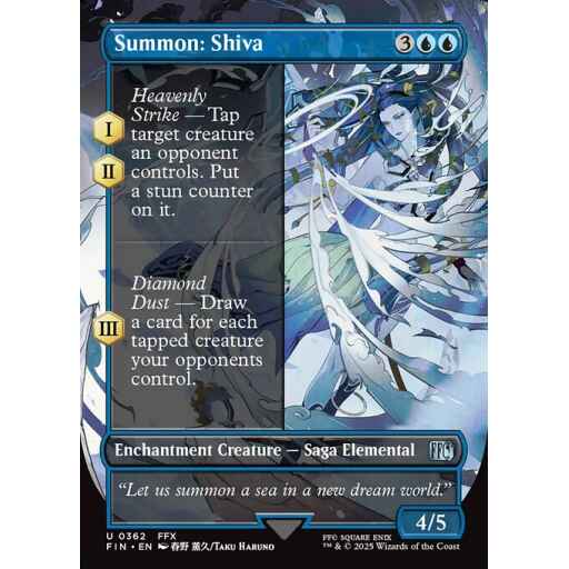 Final Fantasy - 362 - Summon: Shiva - Uncommon - U - Non-foil