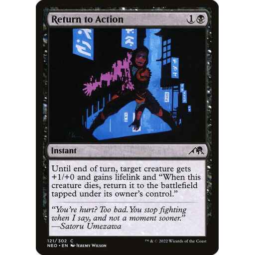 Kamigawa: Neon Dynasty - 121 - Return to Action - Common - B - Non-foil