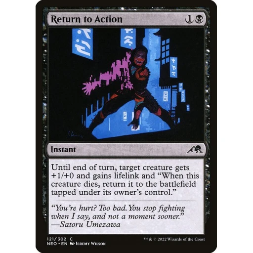 Kamigawa: Neon Dynasty - 121 - Return to Action - Common - B - Non-foil
