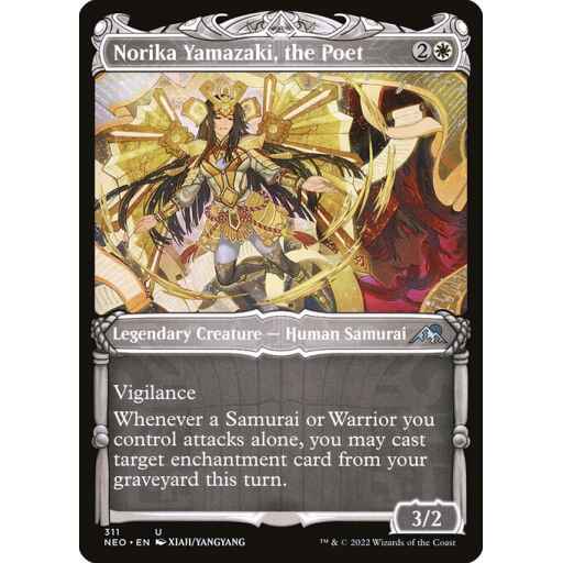Kamigawa: Neon Dynasty - 311 - Norika Yamazaki, the Poet - Uncommon - W - Non-foil