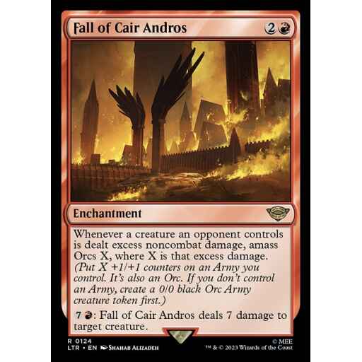 The Lord of the Rings: Tales of Middle-earth - 124 - Fall of Cair Andros - Rare - R - Non-foil