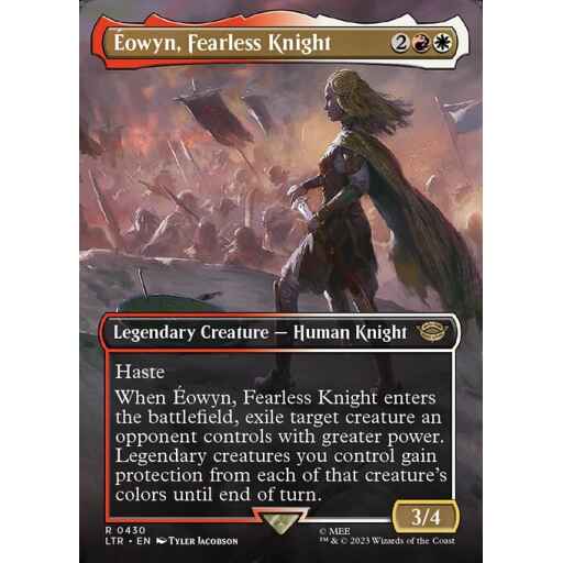 The Lord of the Rings: Tales of Middle-earth - 430 - Éowyn, Fearless Knight - Rare - WR - Non-foil