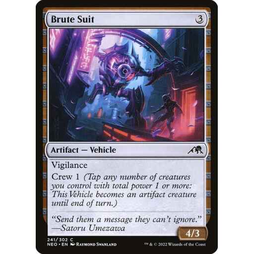 Kamigawa: Neon Dynasty - 241 - Brute Suit - Common - C - Foil