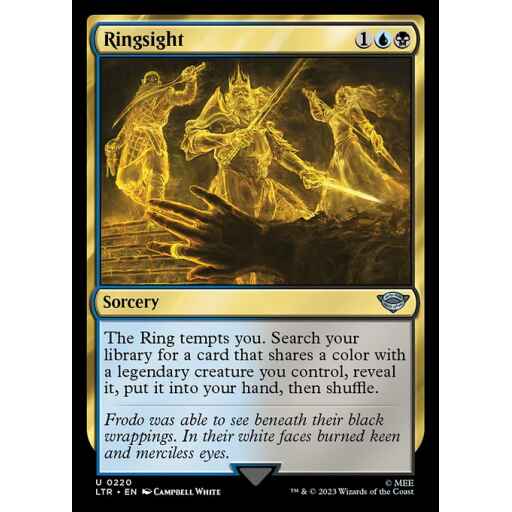 The Lord of the Rings: Tales of Middle-earth - 220 - Ringsight - Uncommon - UB - Non-foil
