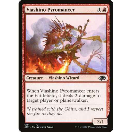 Jumpstart 2022 - 618 - Viashino Pyromancer - Common - R - Non-foil